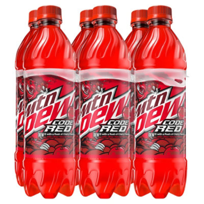 Mtn Dew Soda Code Red 6 16 9 Fl Oz Tom Thumb