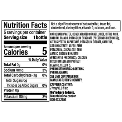 Mtn Dew Soda Diet - 6-16.9Fl. Oz. - Image 3