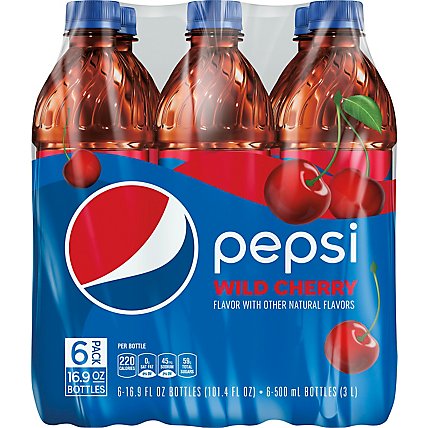 Pepsi Soda Cola Wild Cherry - 6-16.9 Fl. Oz. - Image 5