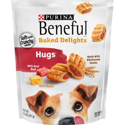 Purina Beneful Baked Delights Hugs Dog Treats With Real Beef & Cheese Pouch - 8.5 Oz - Image 1