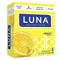 Luna Nutrition Bar Whole Gluten Free Lemonzest - 6-1.69 Oz - Image 2