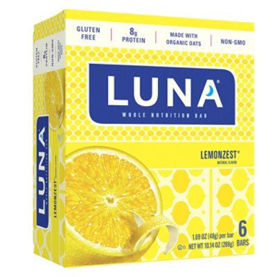 LUNA LemonZest Whole Nutrition Bars