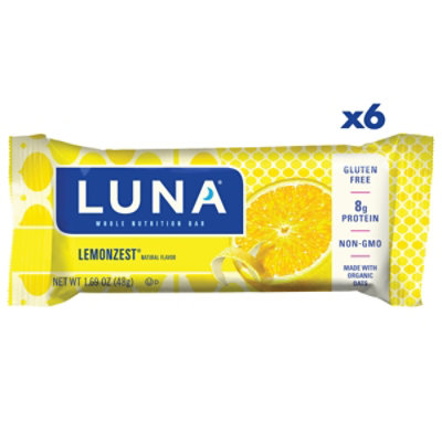 LUNA LemonZest Whole Nutrition Bars - 6-1.69 Oz - Image 2