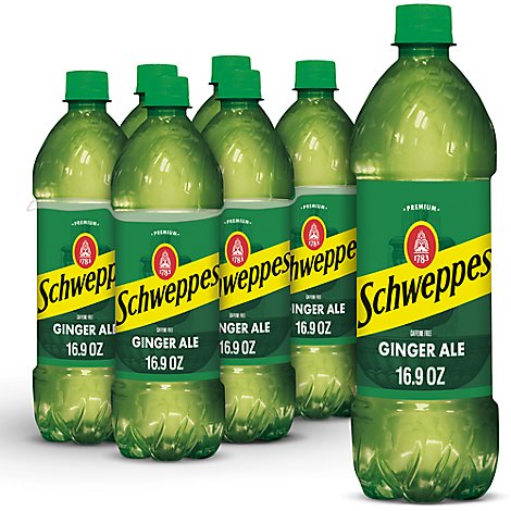 Schweppes Soda Ginger Ale - 6-16.9 Fl. Oz.