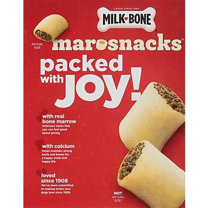Milk-Bone MaroSnacks Dog Snacks For All Sizes With Real Bone Marrow Box - 10 Oz - Image 3