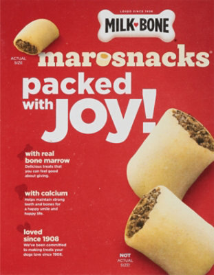 Milk-Bone MaroSnacks Dog Snacks For All Sizes With Real Bone Marrow Box - 10 Oz - Image 8