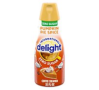 International Delight Coffee Creamer Pumpkin Pie Spice Sugar Free - 32 Fl. Oz.