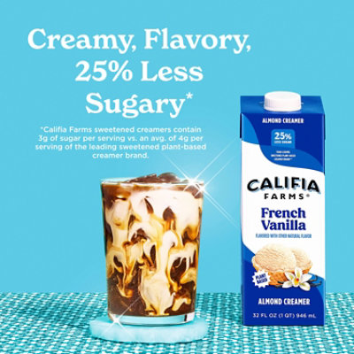 Califia Farms French Vanilla Almond Milk Coffee Creamer - 32 Fl. Oz. - Image 3