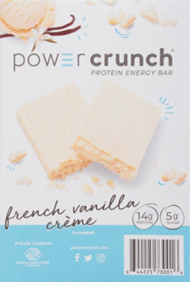 Power Crunch Energy Bar Protein French Vanilla Creme - 5-1.4 Oz - Image 6