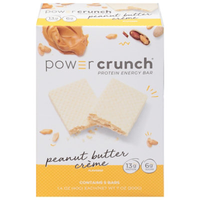 Power Crunch Energy Bar Protein Peanut Butter Creme - 5-1.4 Oz