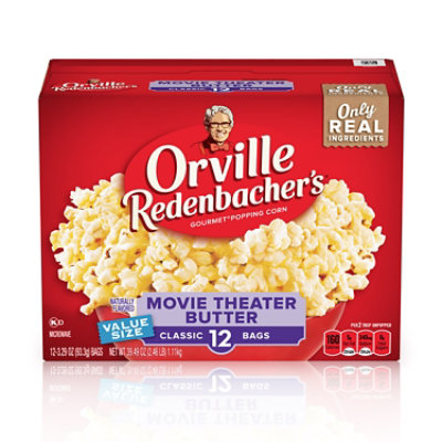 Orville Redenbachers Movie Theater Butter Microwave Popcorn - 12-3.29 Oz - Image 1