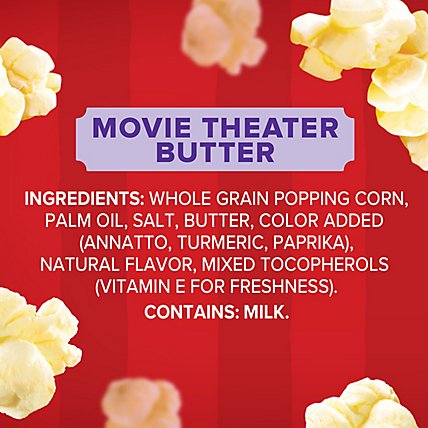 Orville Redenbachers Popping Corn Gourmet Movie Theater Butter - 12-3.29 Oz - Image 5