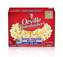 Orville Redenbachers Movie Theater Butter Microwave Popcorn - 12-3.29 Oz