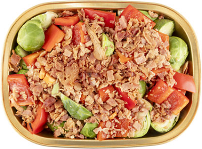 ReadyMeals Brussel Sprouts & Red Pepper w/Bacon - Ready2Cook - 11 Oz - Image 1