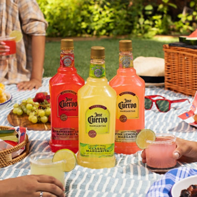 Jose Cuervo Authentic Margarita Strawberry Lime Ready to Drink Cocktail - 1.75 Liter - Image 3