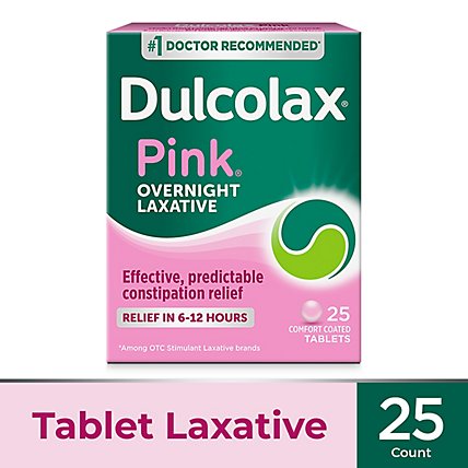 Dulcolax Laxative 5 mg Comfort Coated Tablets For Women - 25 Count - Image 2