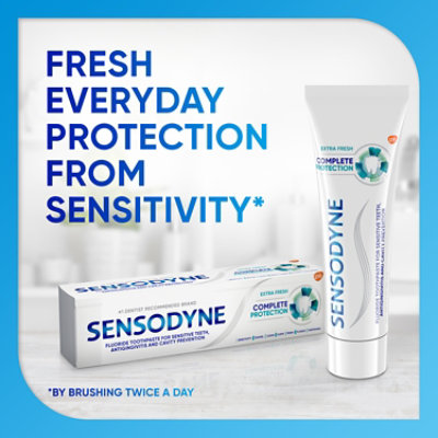 Sensodyne Toothpaste Complete Protection Sensitivity Cavity & Gingivitis Extra Fresh - 3.4 Oz - Image 2