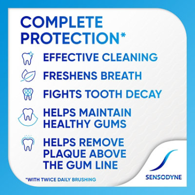 Sensodyne Toothpaste Complete Protection Sensitivity Cavity & Gingivitis Extra Fresh - 3.4 Oz - Image 5