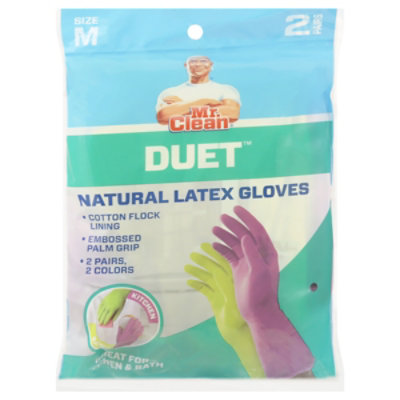 Mr. Clean Duet Gloves Latex Reusable Medium - 2 Count - Image 3