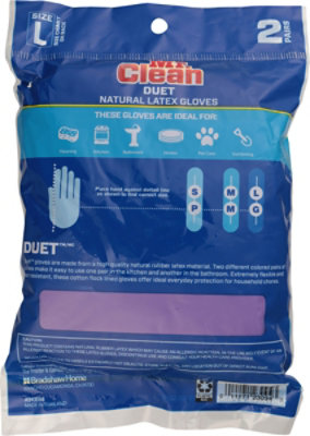 Mr. Clean Duet Gloves Latex Reusable Large - 2 Count - Image 3