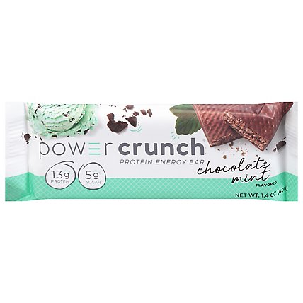 Power Crunch Energy Bar Protein Chocolate Mint - 1.4 Oz - Image 2