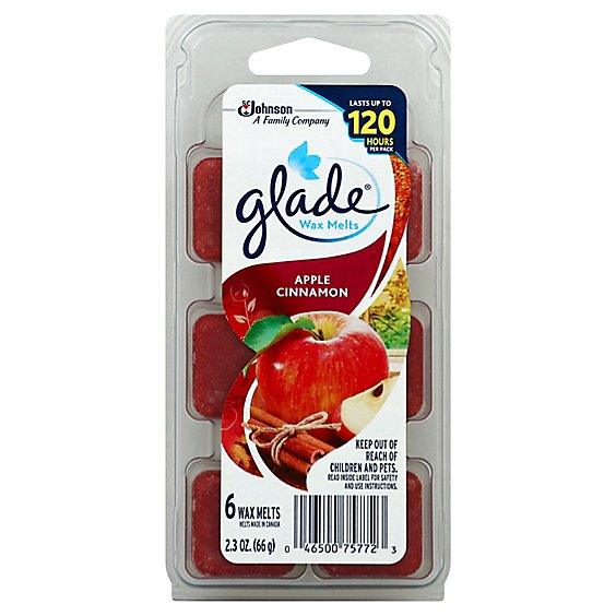 Glade Wax Melts Apple Cinnamon 6 Counts - 2.3 oz - Jewel-Osco
