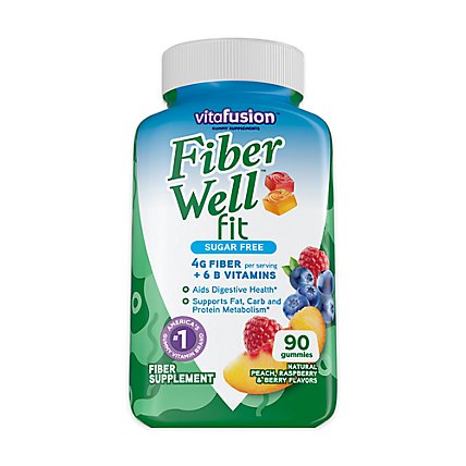 VitaFusion Fiber Well Fit Gummies Supplement - 90 Count - Image 1