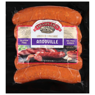 Hemplers Andouille Smoked Sausage - 16 Oz