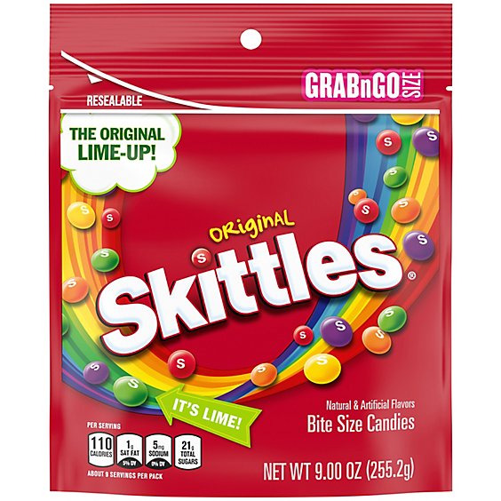 Skittles Original Chewy Candy Grab N Go Bag - 9 Oz