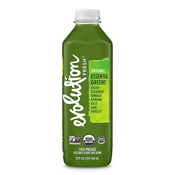 Evolution Fresh Organic Cold Pressed Essential Greens Vegetable & Fruit Juice Blend - 32 Fl. Oz.
