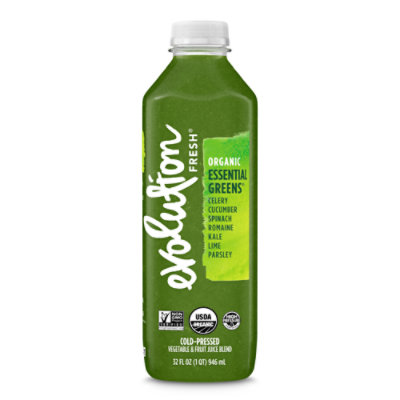 Evolution Fresh Organic Cold Pressed Essential Greens Vegetable & Fruit Juice Blend - 32 Fl. Oz. - Image 1