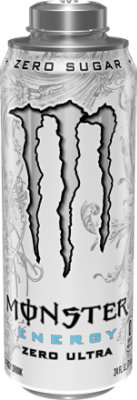 Monster Energy Zero Ultra Sugar Free Energy Drink - 24 Fl. Oz. - Image 1
