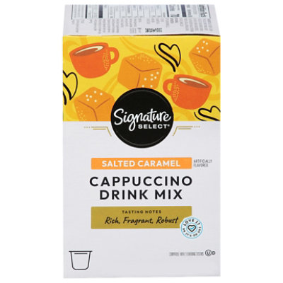 Signature SELECT Cappuccino Drink Mix Single Serve Cup Salted Caramel - 12 Count - Image 2