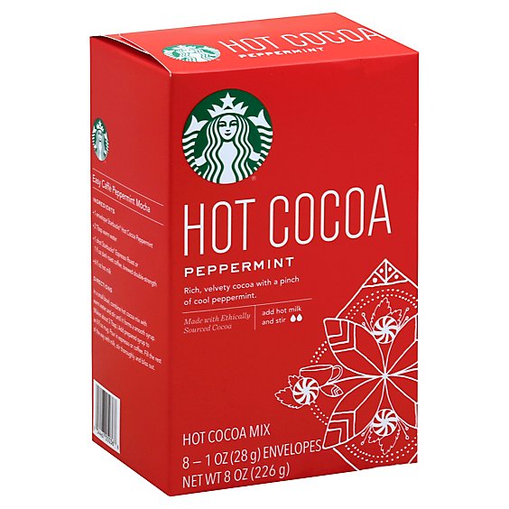 Starbucks Hot Cocoa  Peppermint - 8 Count