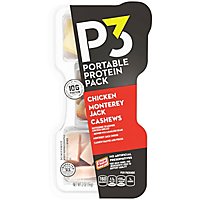 P3 Portable Protein Pack Chicken Breast Monterey Jack Cheese & Cashew Halves And Pieces - 2 Oz - Image 3