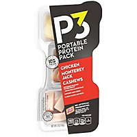 P3 Portable Protein Pack Chicken Breast Monterey Jack Cheese & Cashew Halves And Pieces - 2 Oz - Image 6
