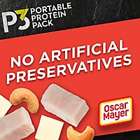 P3 Portable Protein Pack Chicken Breast Monterey Jack Cheese & Cashew Halves And Pieces - 2 Oz - Image 2