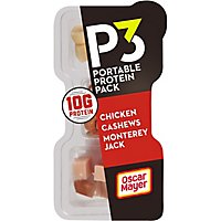 P3 Portable Protein Pack Chicken Breast Monterey Jack Cheese & Cashew Halves And Pieces - 2 Oz - Image 1