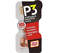 P3 Portable Protein Pack Chicken Breast Monterey Jack Cheese & Cashew Halves And Pieces - 2 Oz