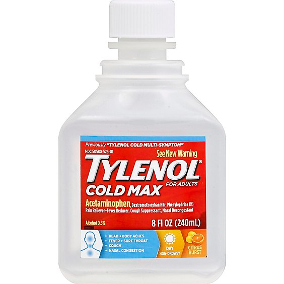 Tylenol Cold Multi-Symptom Daytime - 8 Fl. Oz.