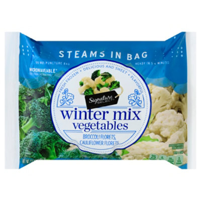 Signature SELECT Broccoli & Cauliflower Steam In Bag - 12 Oz
