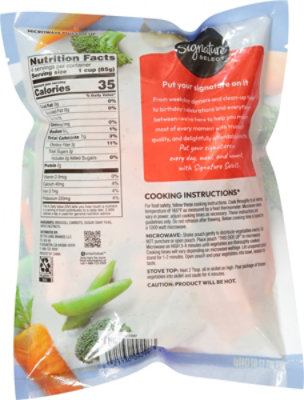 Signature SELECT Broccoli Carrots Sugar Snap Peas & Water Chestnuts Steam In Bag - 12 Oz - Image 5