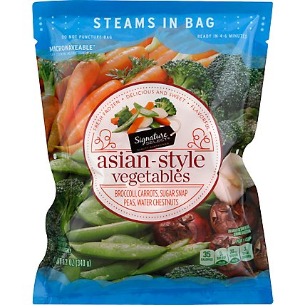 Signature SELECT Broccoli Carrots Sugar Snap Peas & Water Chestnuts Steam In Bag - 12 Oz - Image 2