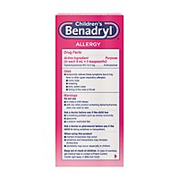 Benadryl Childrens Allergy Cherry Flavored Liquid - 8 Fl. Oz. - Image 4