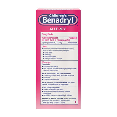 benadryl liquid