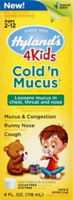 Hylands Cold & Mucus 4 Kids - 4 Oz - Image 2