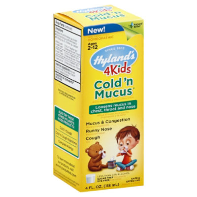 Hylands Cold & Mucus 4 Kids - 4 Oz