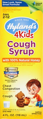 Hylands 4 Kids Cough Syrup - 4 Fl. Oz. - Image 2