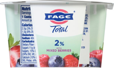 Fage Total 2% Yogurt Greek Lowfat Strained with Mixed Berries - 5.3 Oz - Image 6