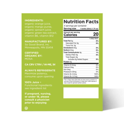 So Good So You Probiotic Energy Shot - 4 - 1.7 Fl. Oz. - Image 4